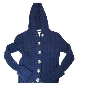 Aéropostale Cable knit navy blue cardigan